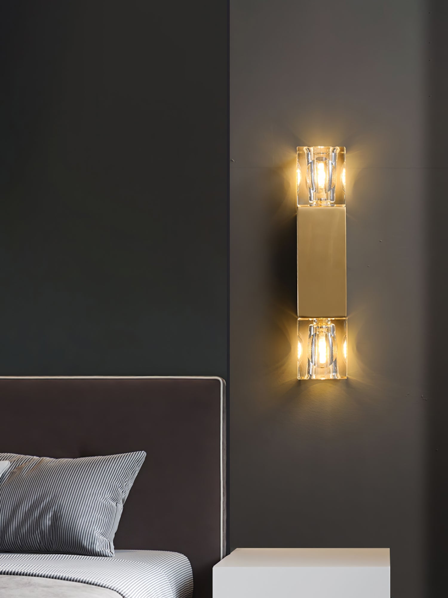 Rectangle Crystal Wall Lamp - Lumpaz