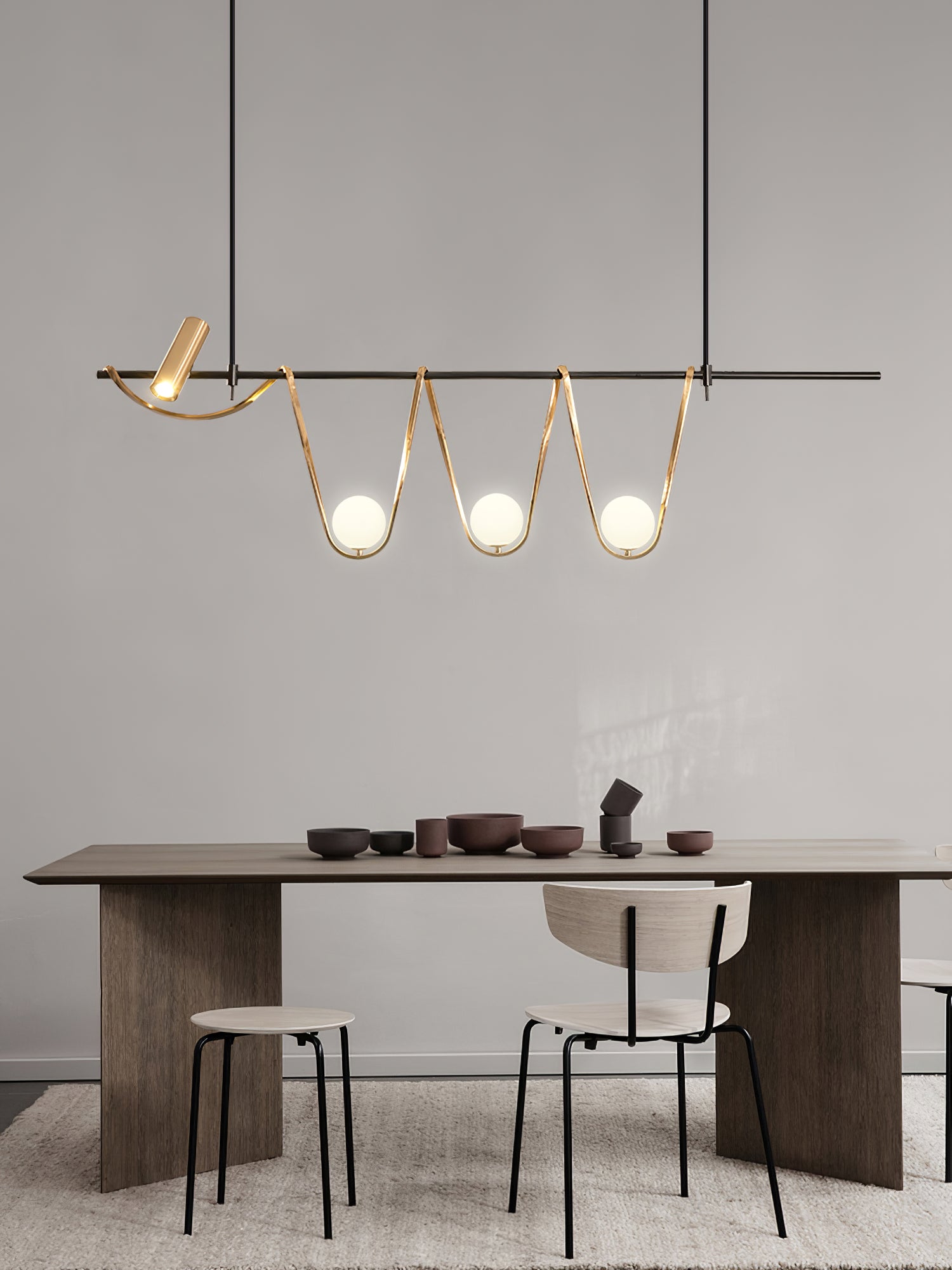 Linear Island Chandelier - Lumpaz
