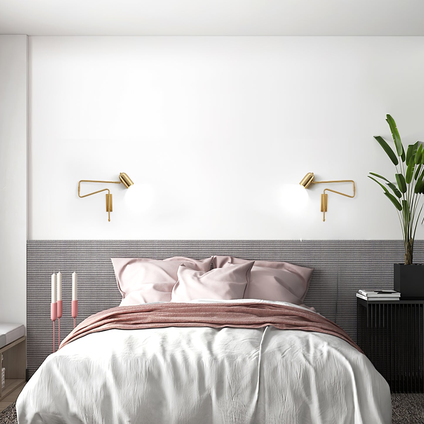 Long Arm Rotating Wall Lamp - Lumpaz