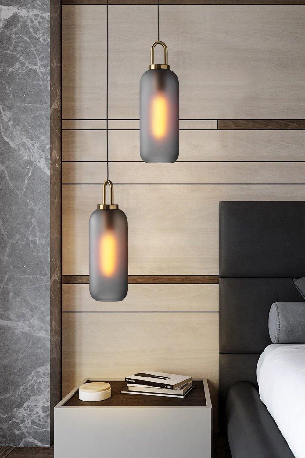 Pendulum Glass Pendant Lamp - Lumpaz