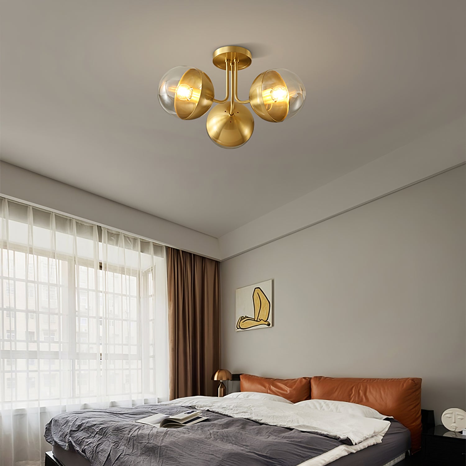 Brass Globulars Ceiling Lamp - Lumpaz