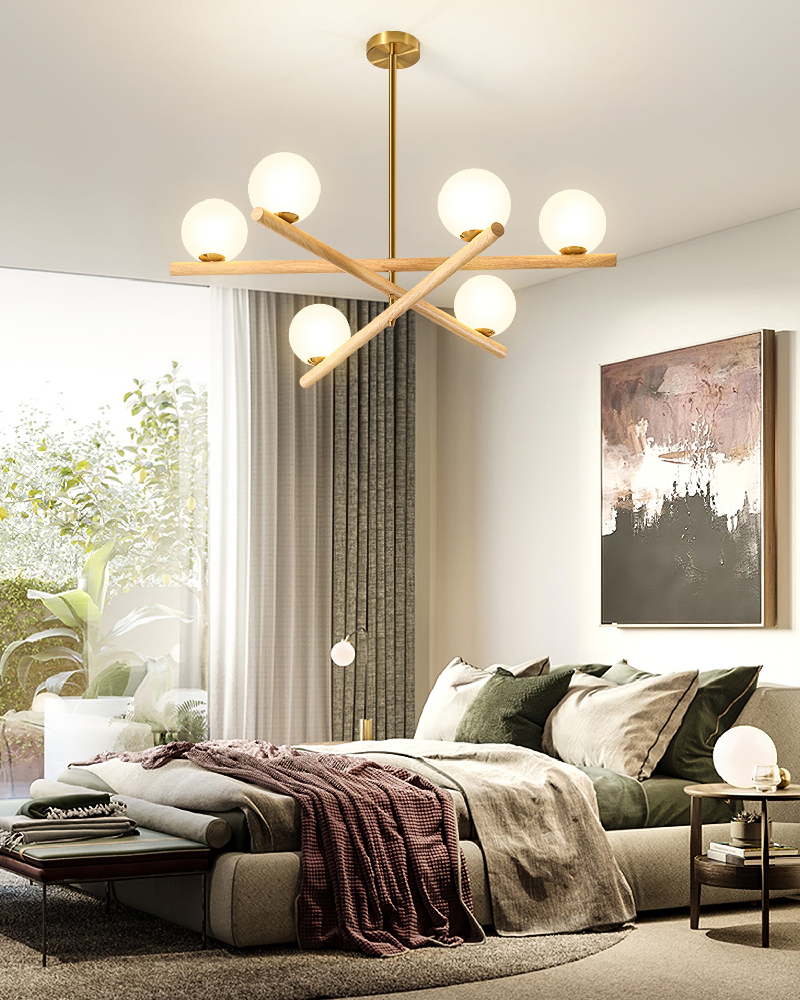 Line Ball Chandelier - Lumpaz