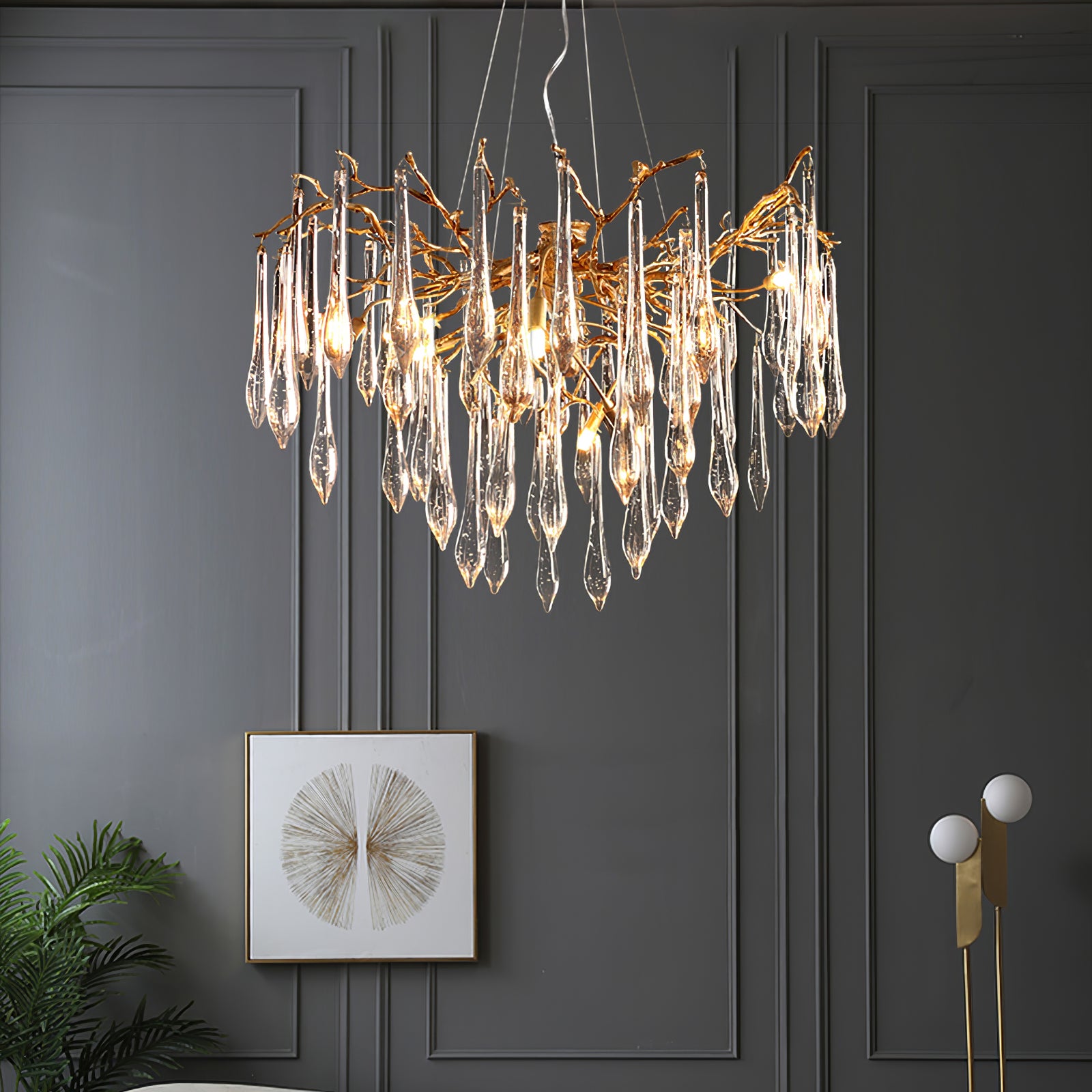 Branchs Brass Chandelier - Lumpaz