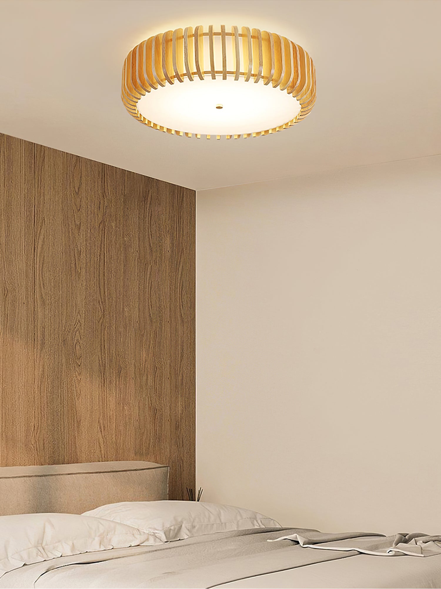 Wooden Drum Ceiling Lamp - Lumpaz