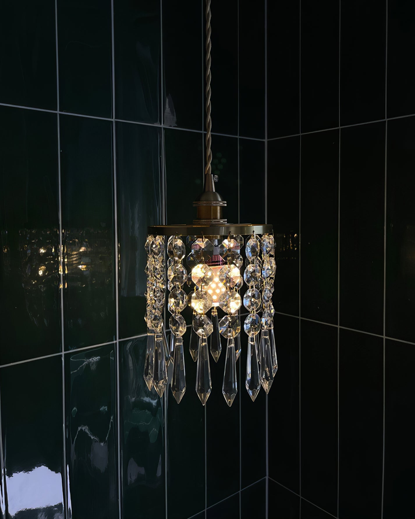 Vintage Crystal Pendant Lamp - Lumpaz