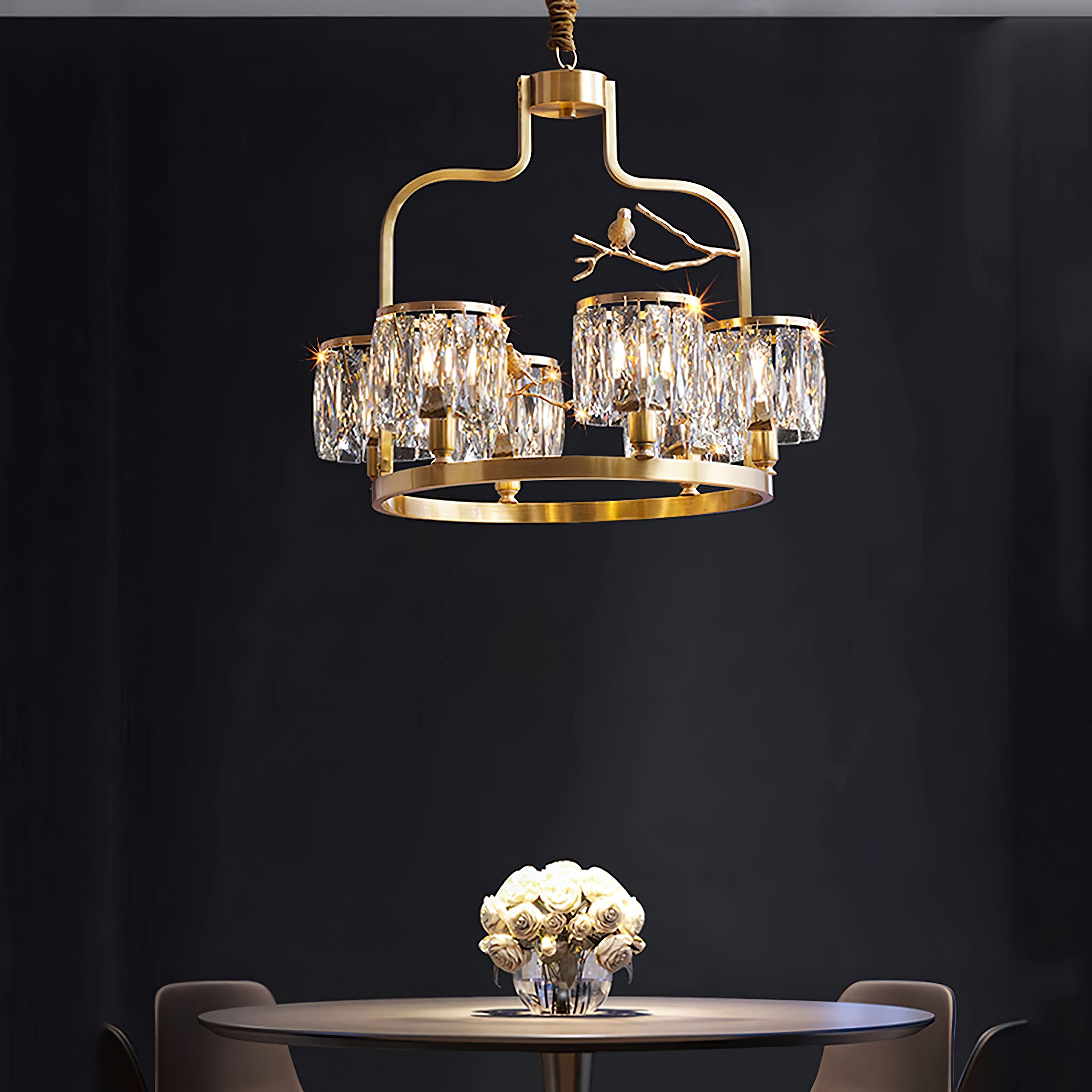 Crystal Bird Chandelier - Lumpaz