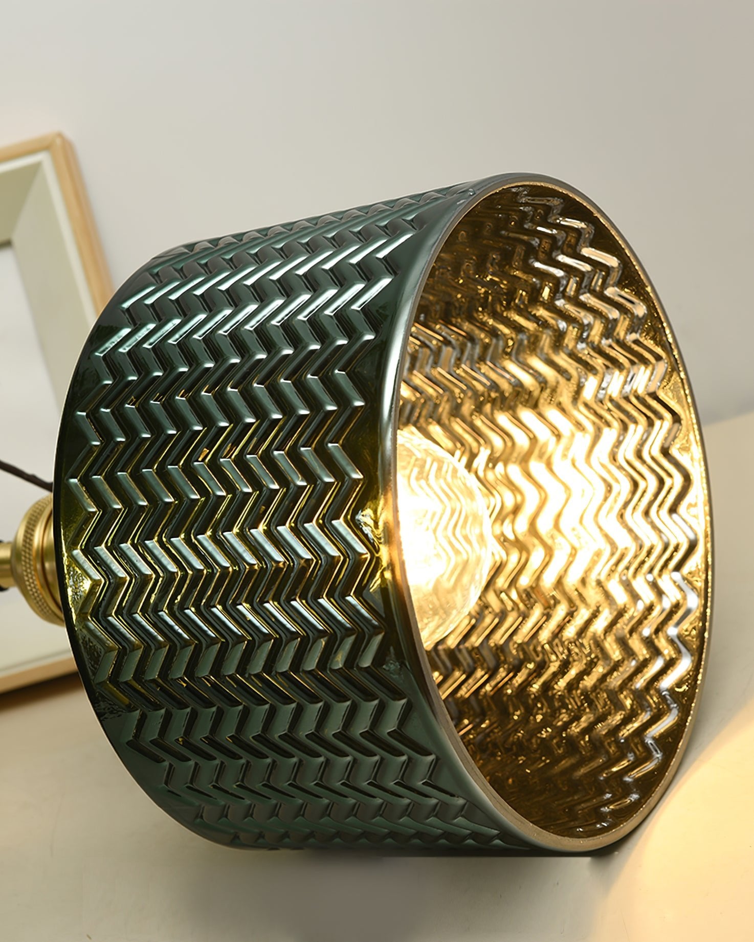 Green Glass Pendant Lamp - Lumpaz