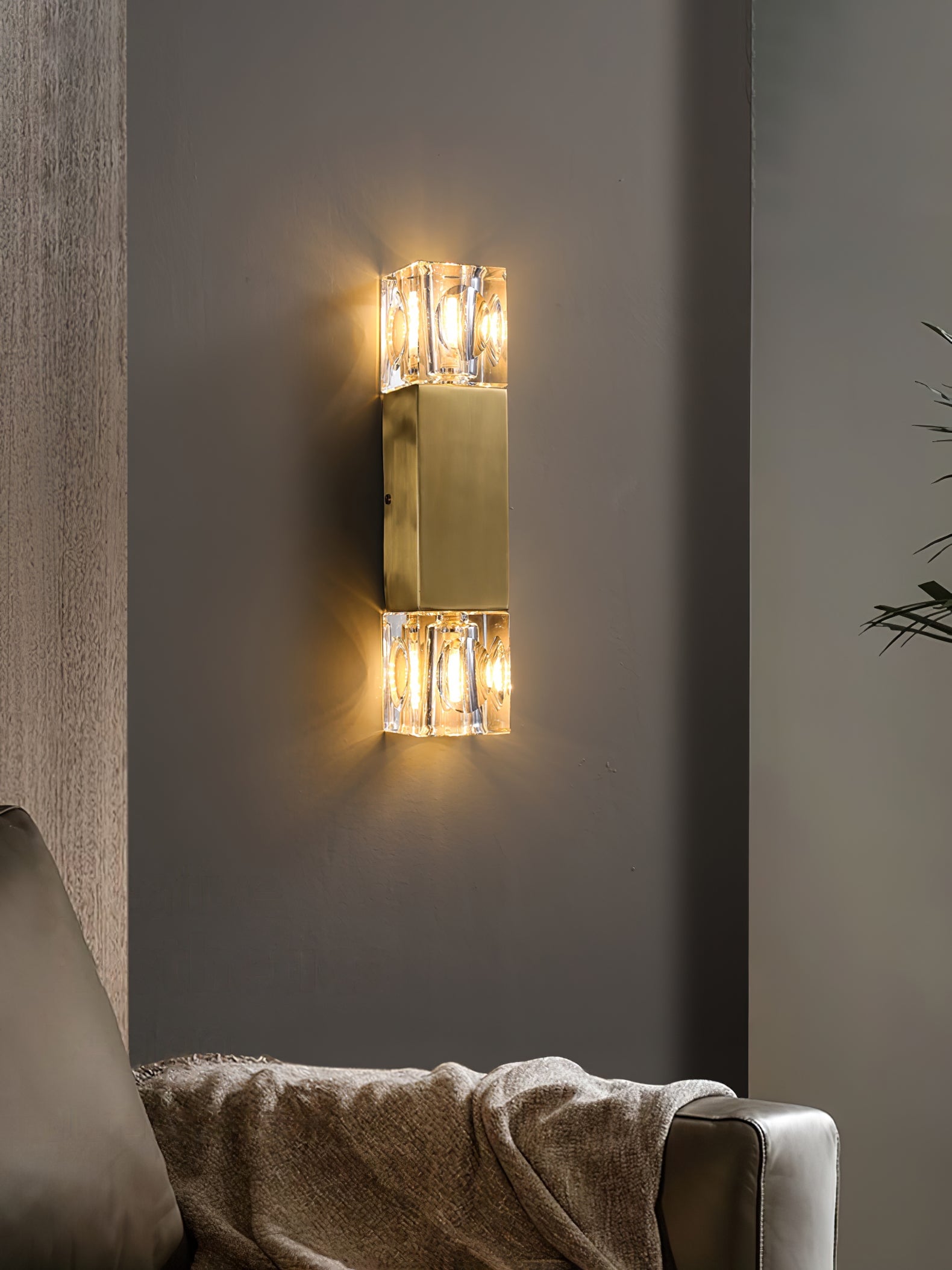 Rectangle Crystal Wall Lamp - Lumpaz