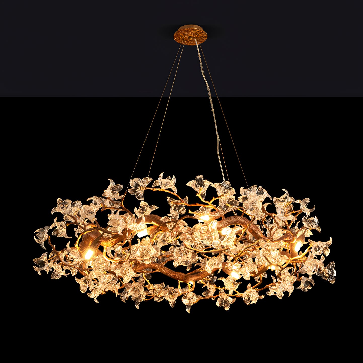 Hibiscus Flower Chandelier - Lumpaz