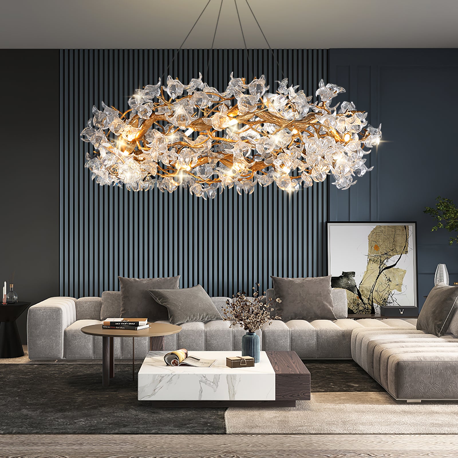 Hibiscus Flower Chandelier - Lumpaz