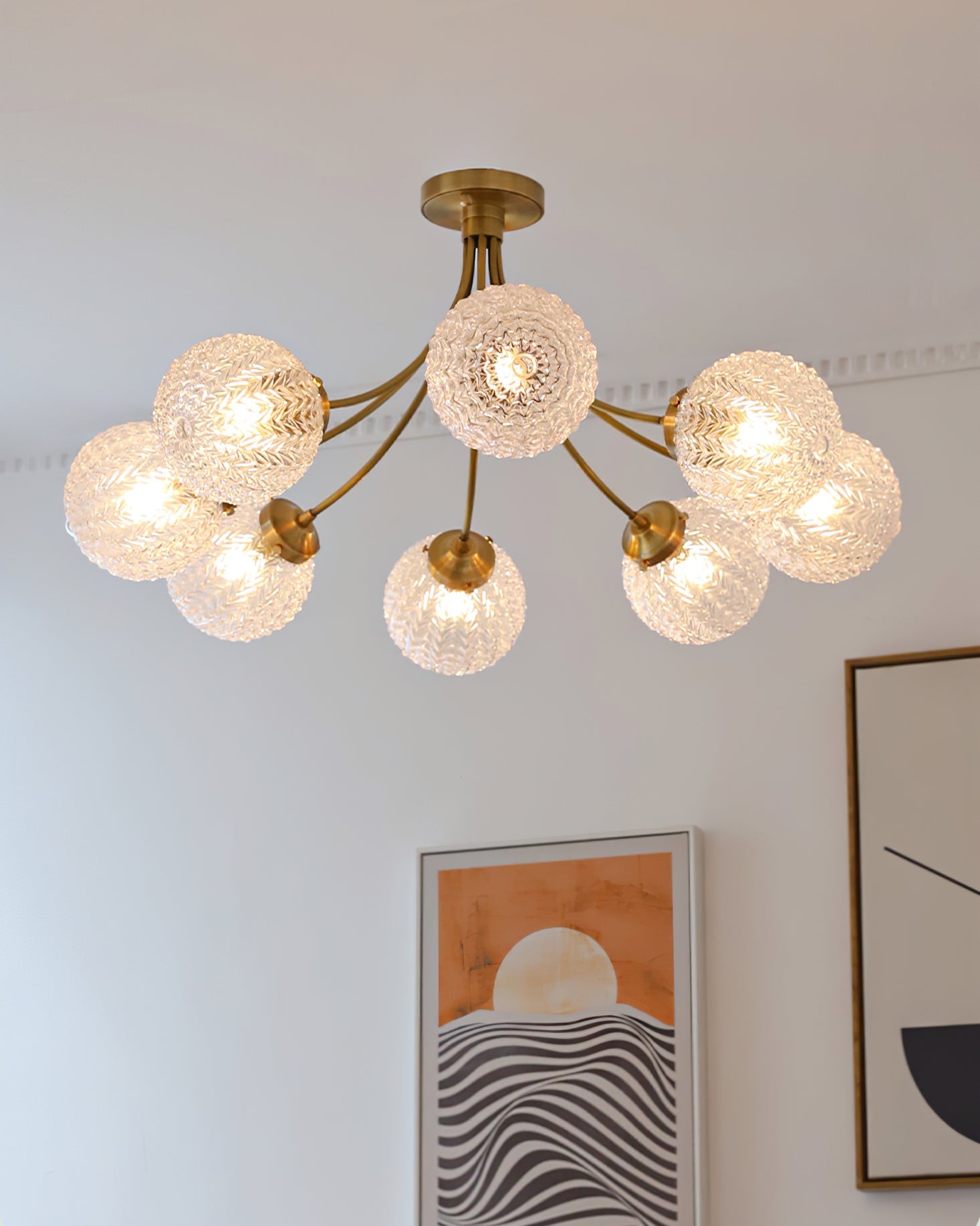 Retro Glass Ceiling Lamp - Lumpaz