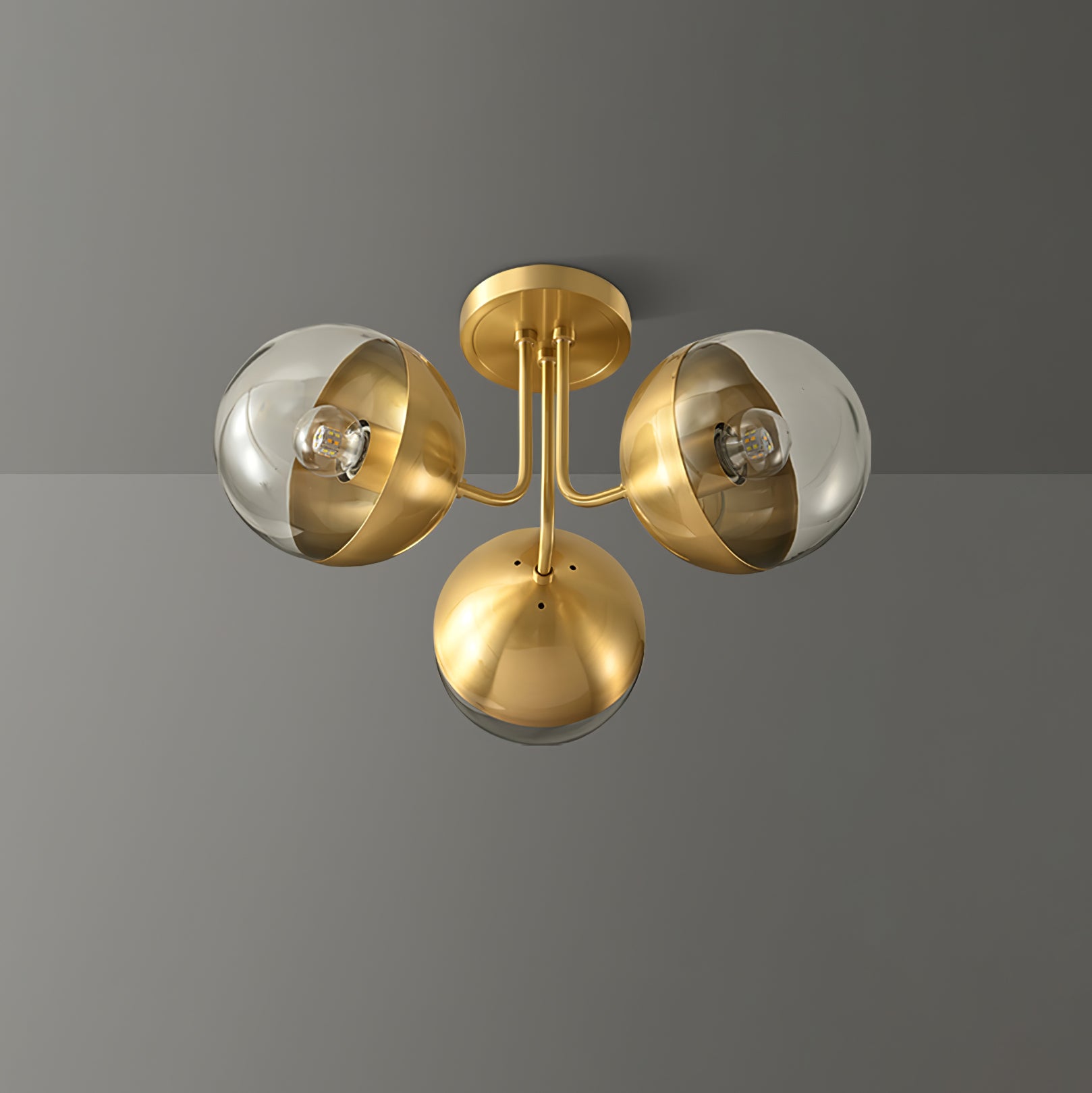 Brass Globulars Ceiling Lamp - Lumpaz