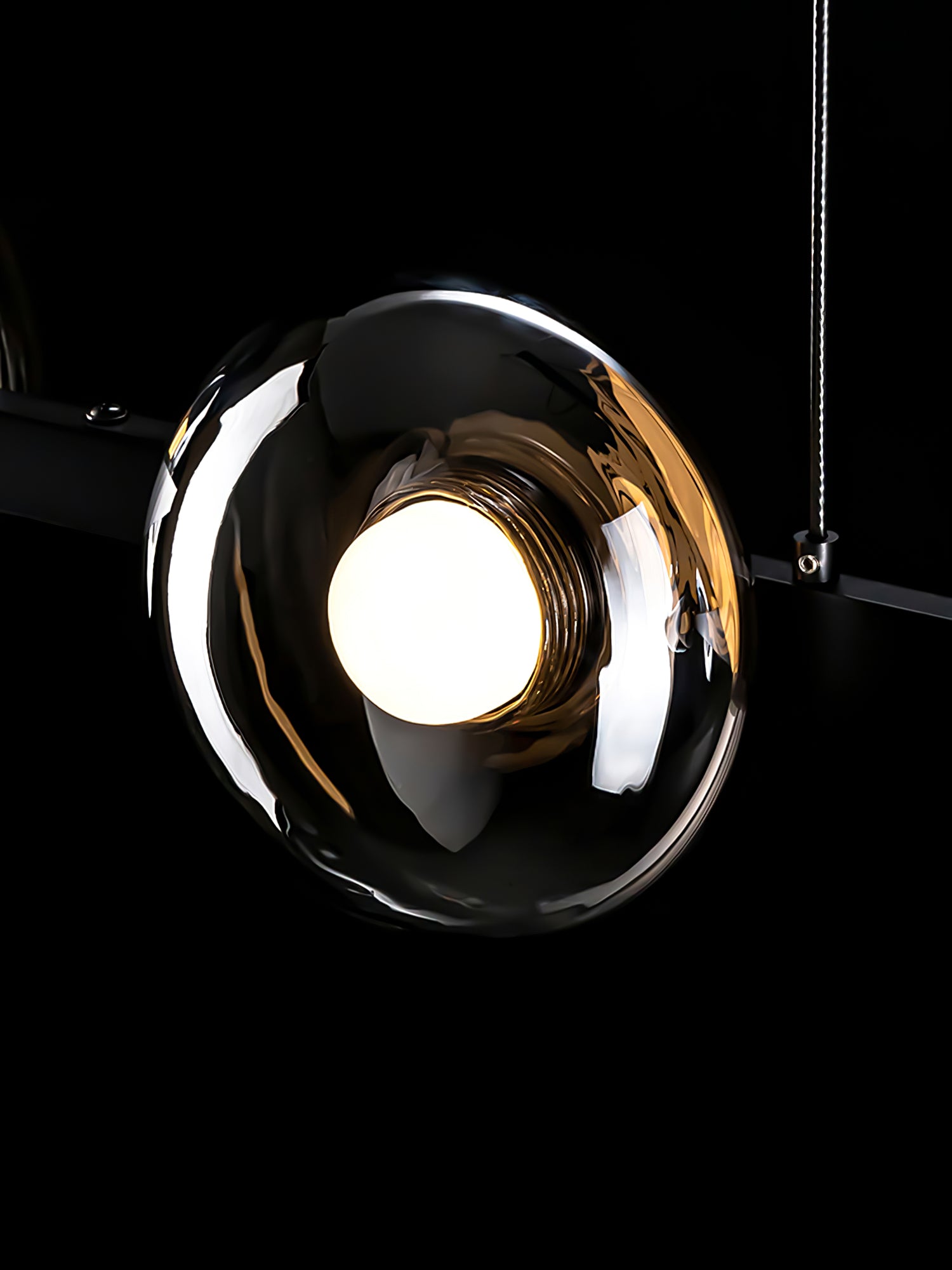 Brass Bar Glass Chandelier - Lumpaz