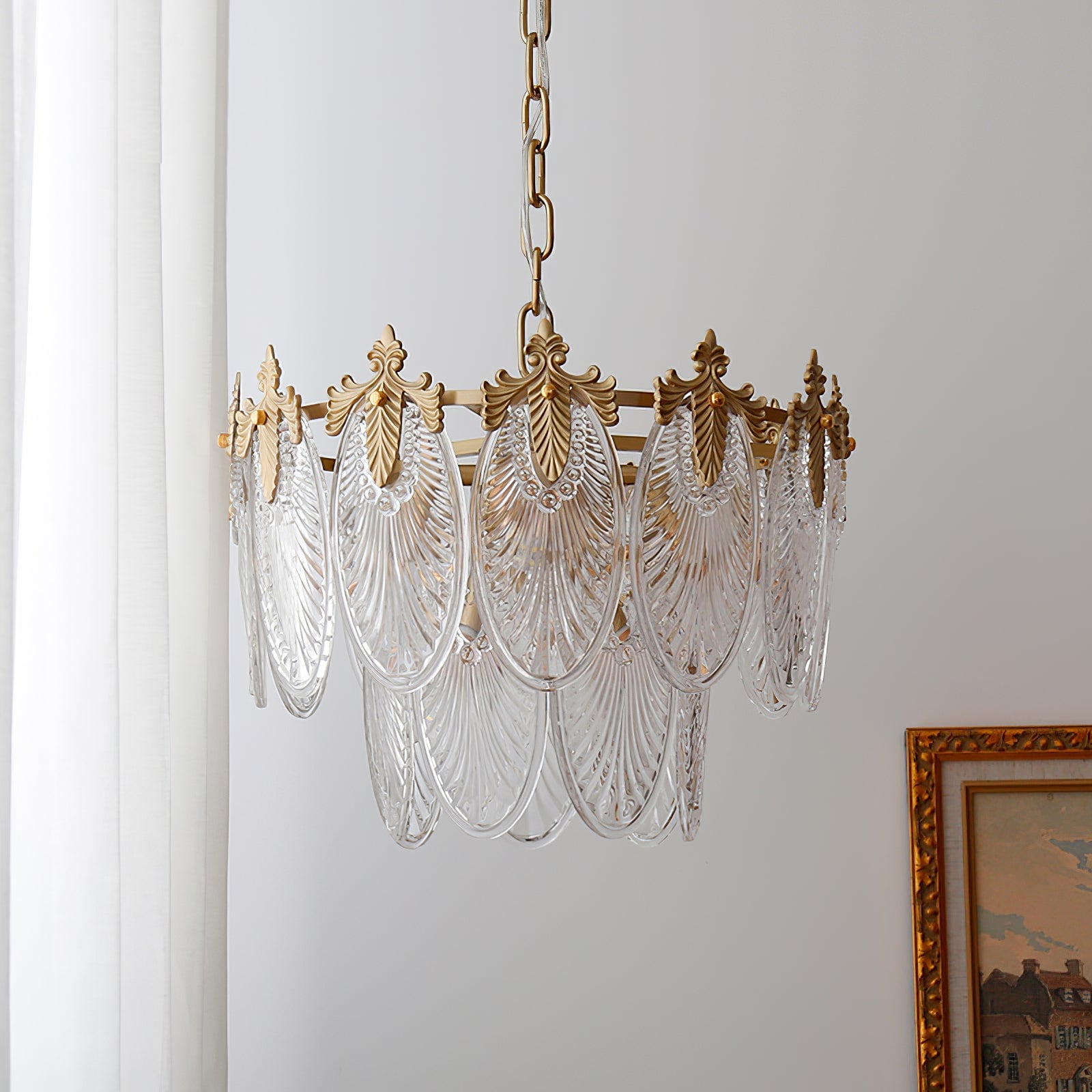 Brass Leaves Chandelier - Lumpaz