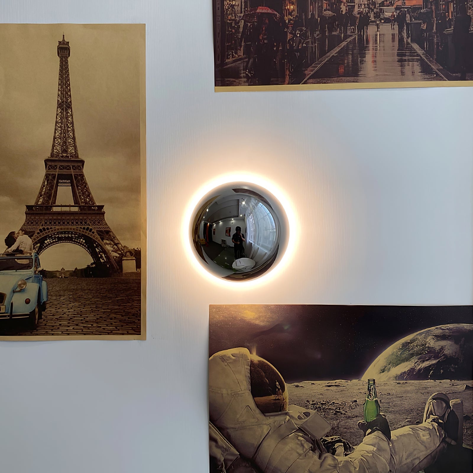 Round Metal Wall Lamp - Lumpaz