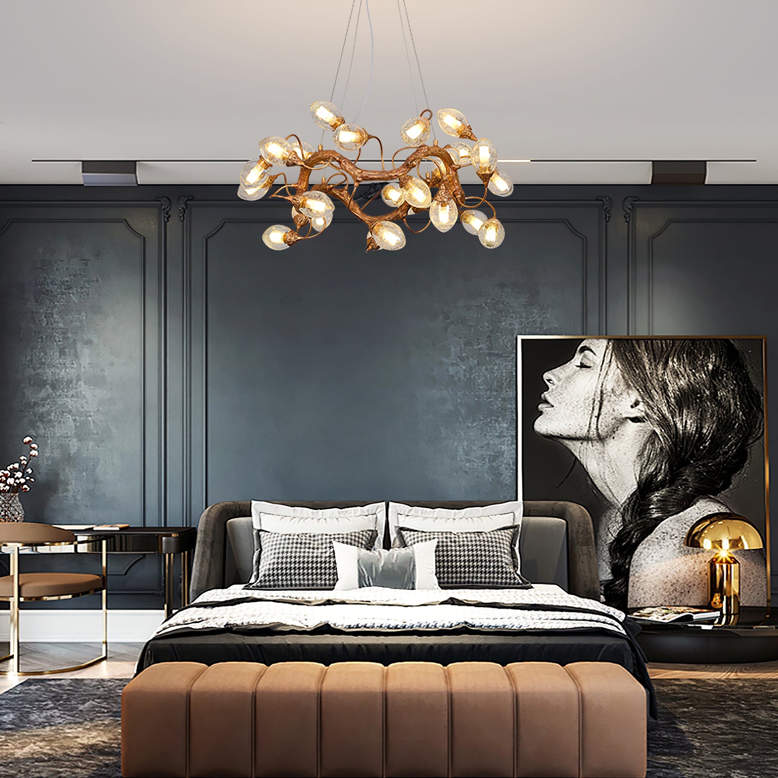 Lotus Brass Chandeliers - Lumpaz