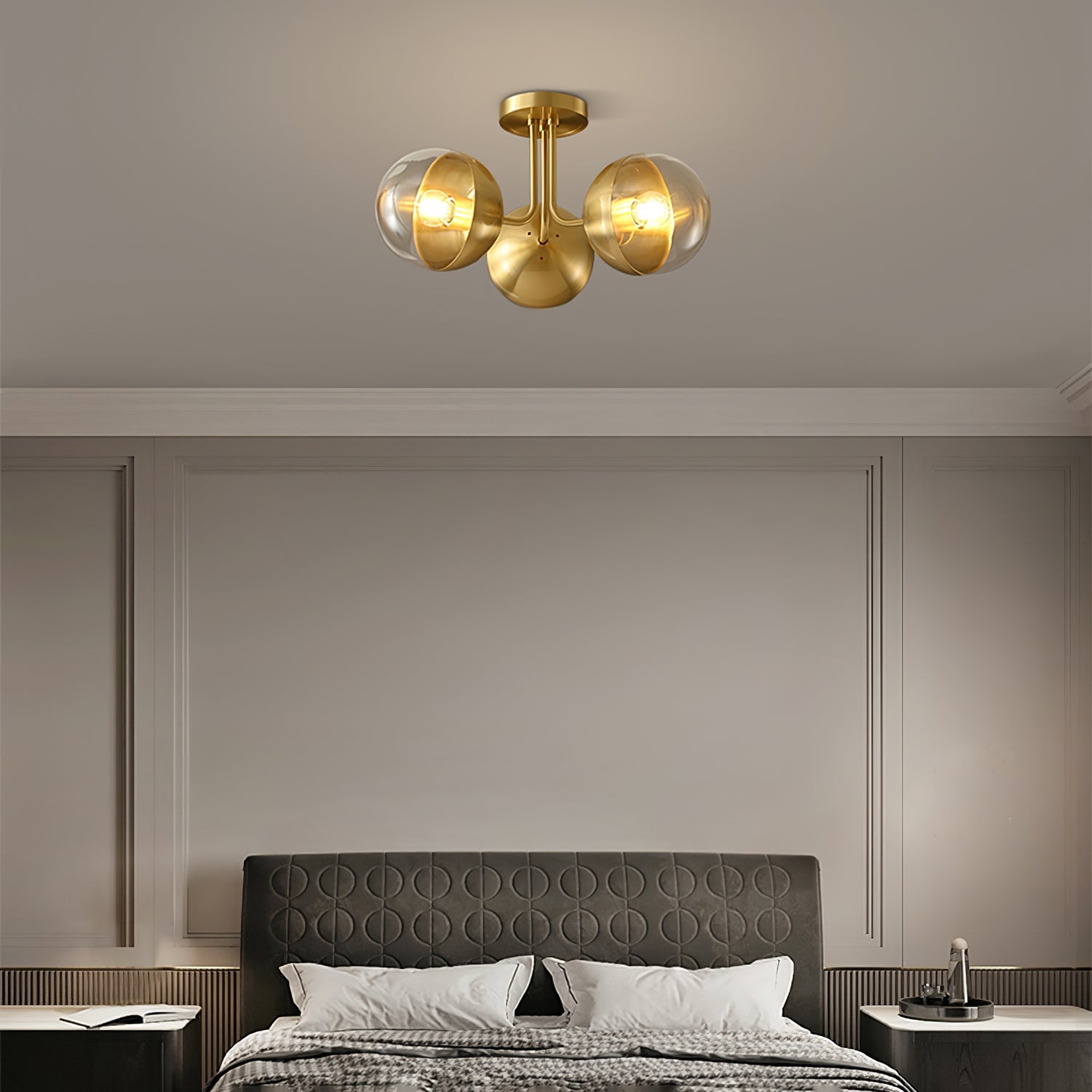 Brass Globulars Ceiling Lamp - Lumpaz