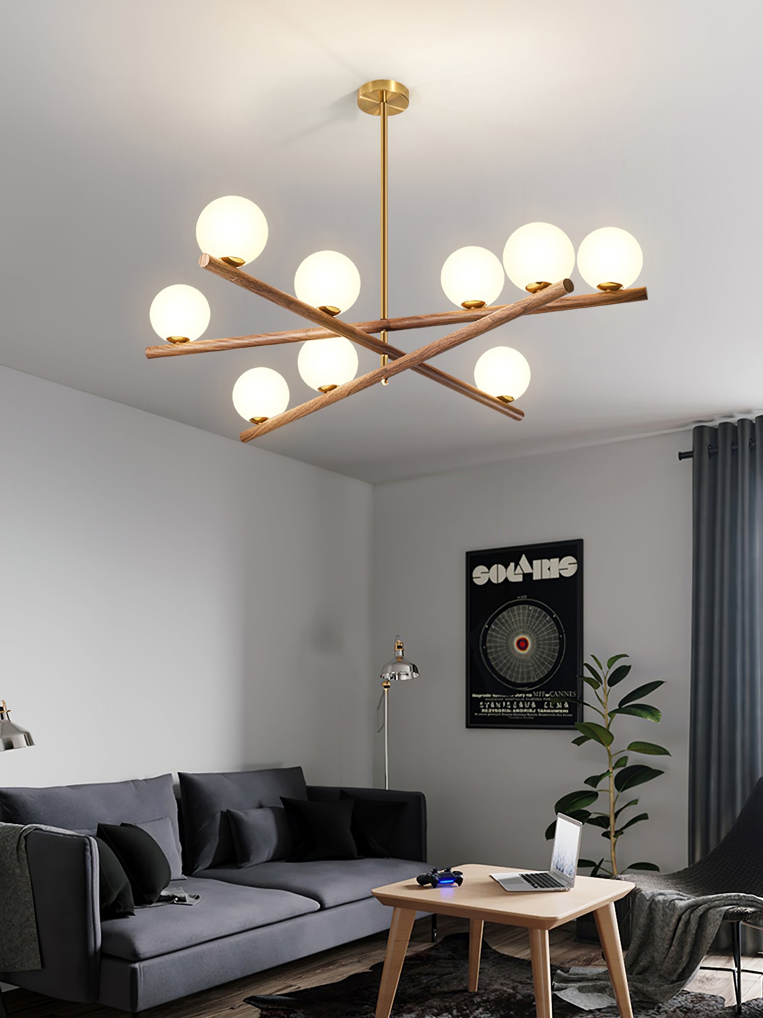 Line Ball Chandelier - Lumpaz