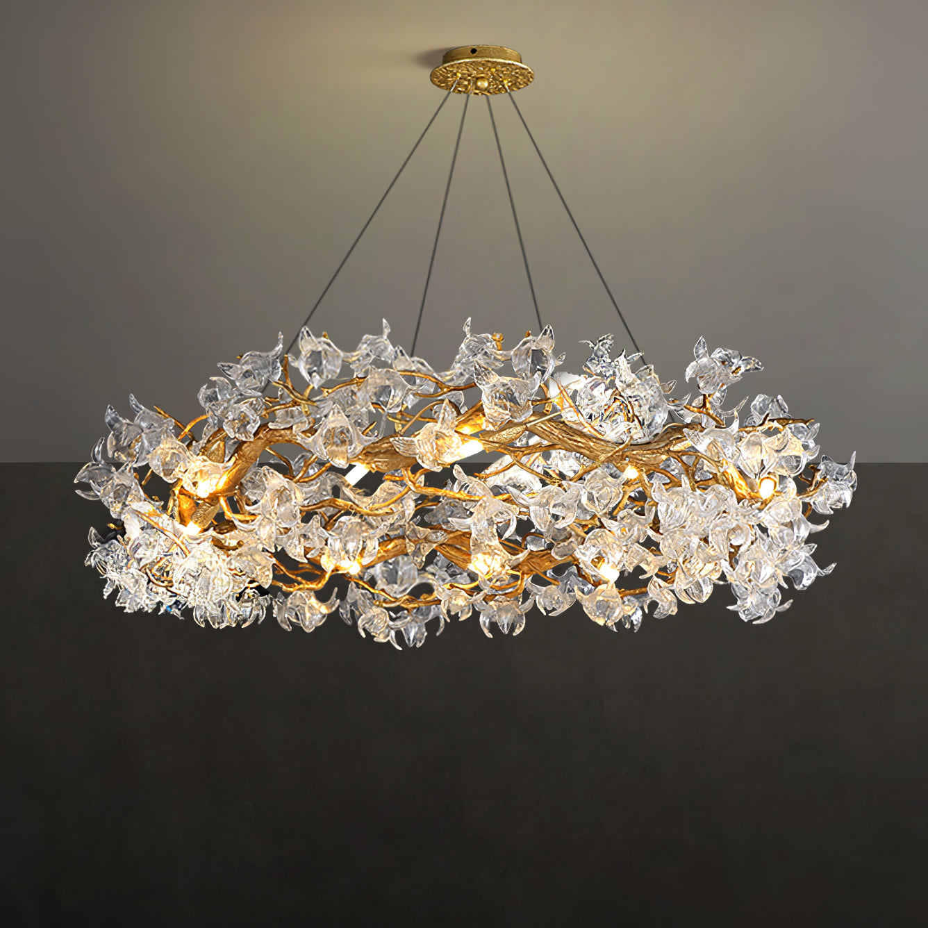 Hibiscus Flower Chandelier - Lumpaz