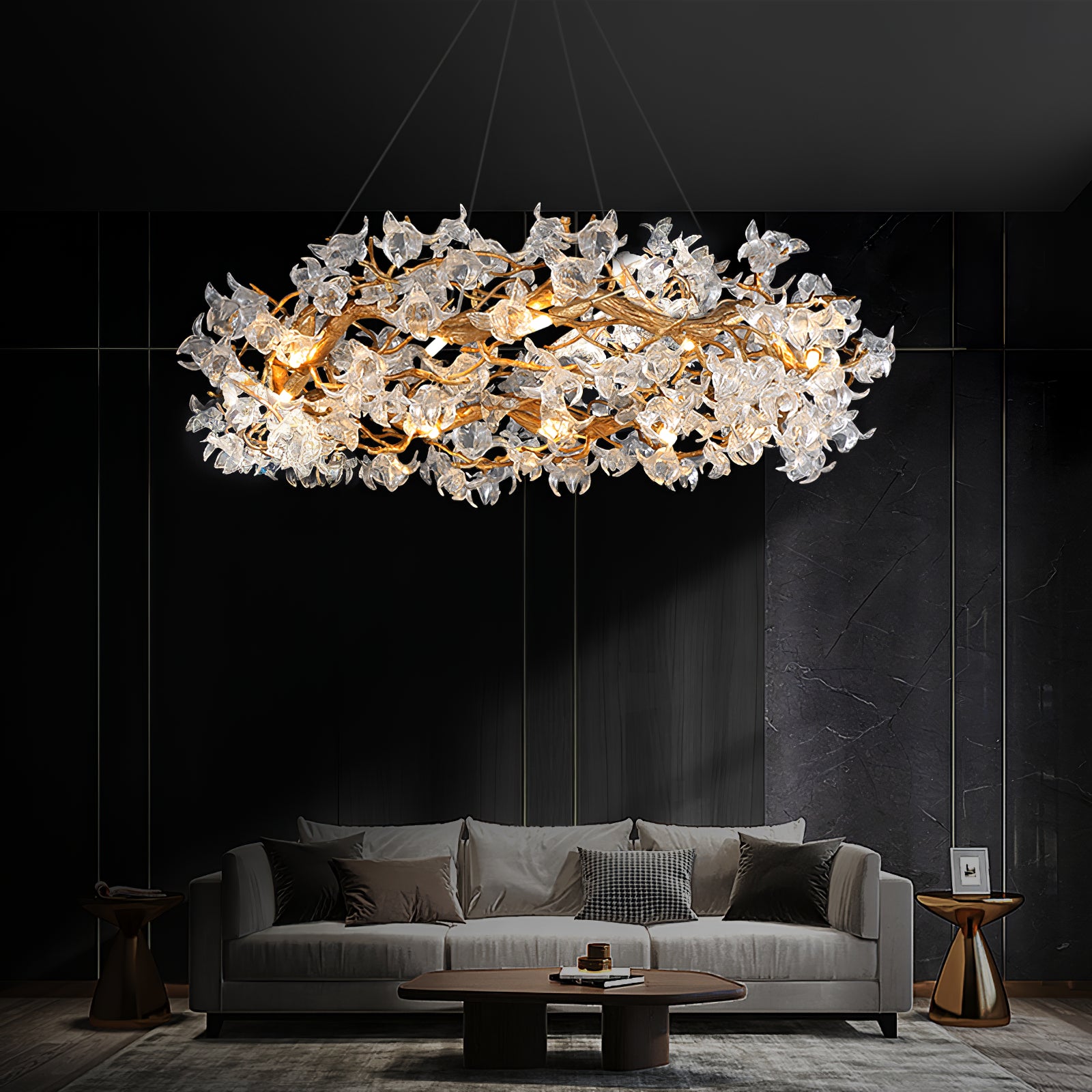 Hibiscus Flower Chandelier - Lumpaz