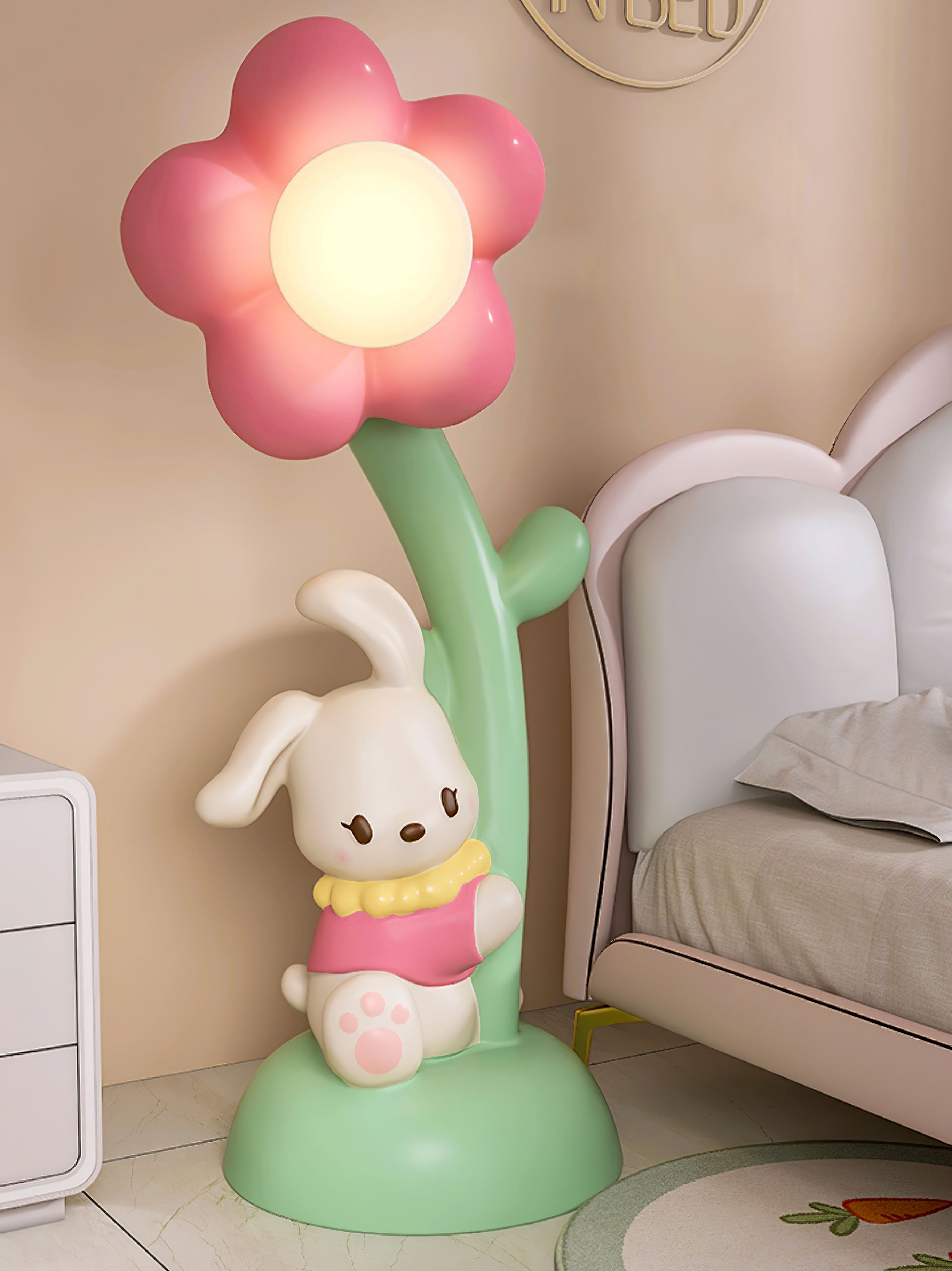 Bunny & Flower Floor Lamp - Lumpaz