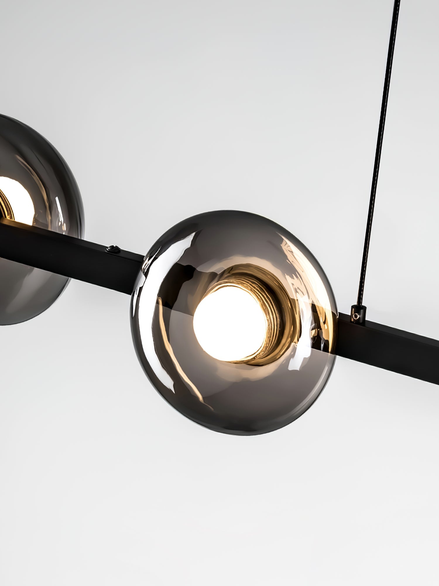 Brass Bar Glass Chandelier - Lumpaz