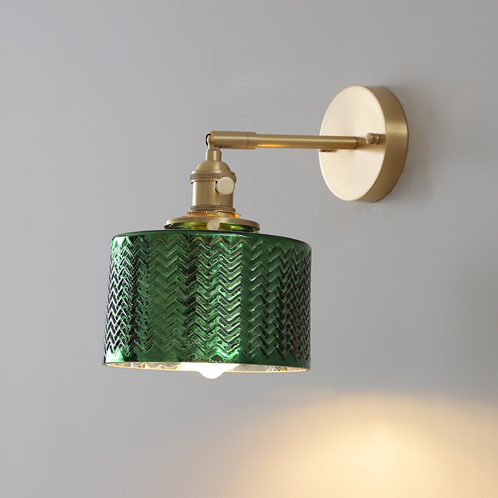 Green Glass Wall Lamp - Lumpaz