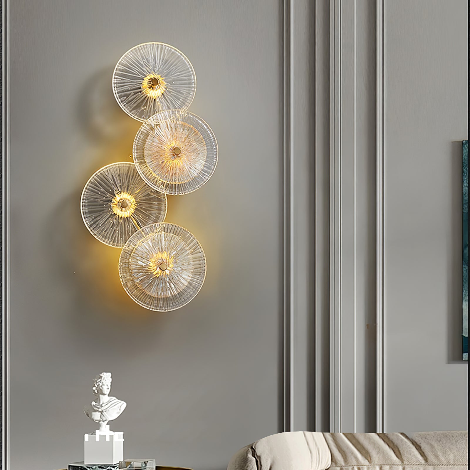 Lotus Leaves Wall Lamp - Lumpaz