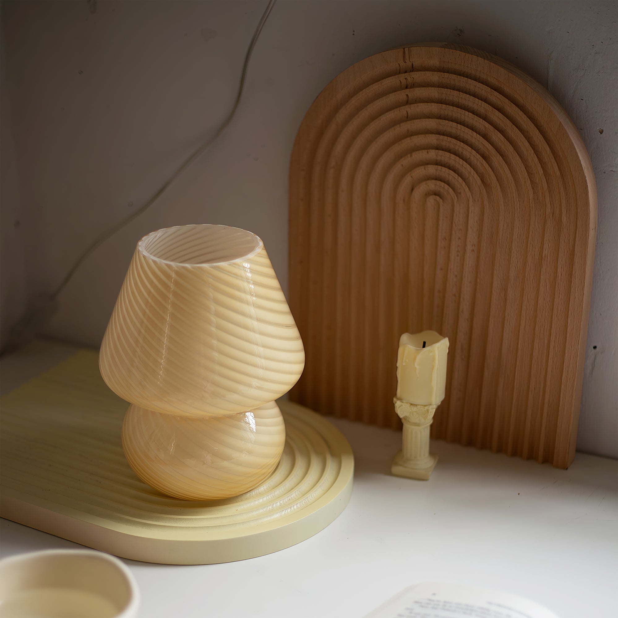 Ansel Glass Table Lamp - Lumpaz