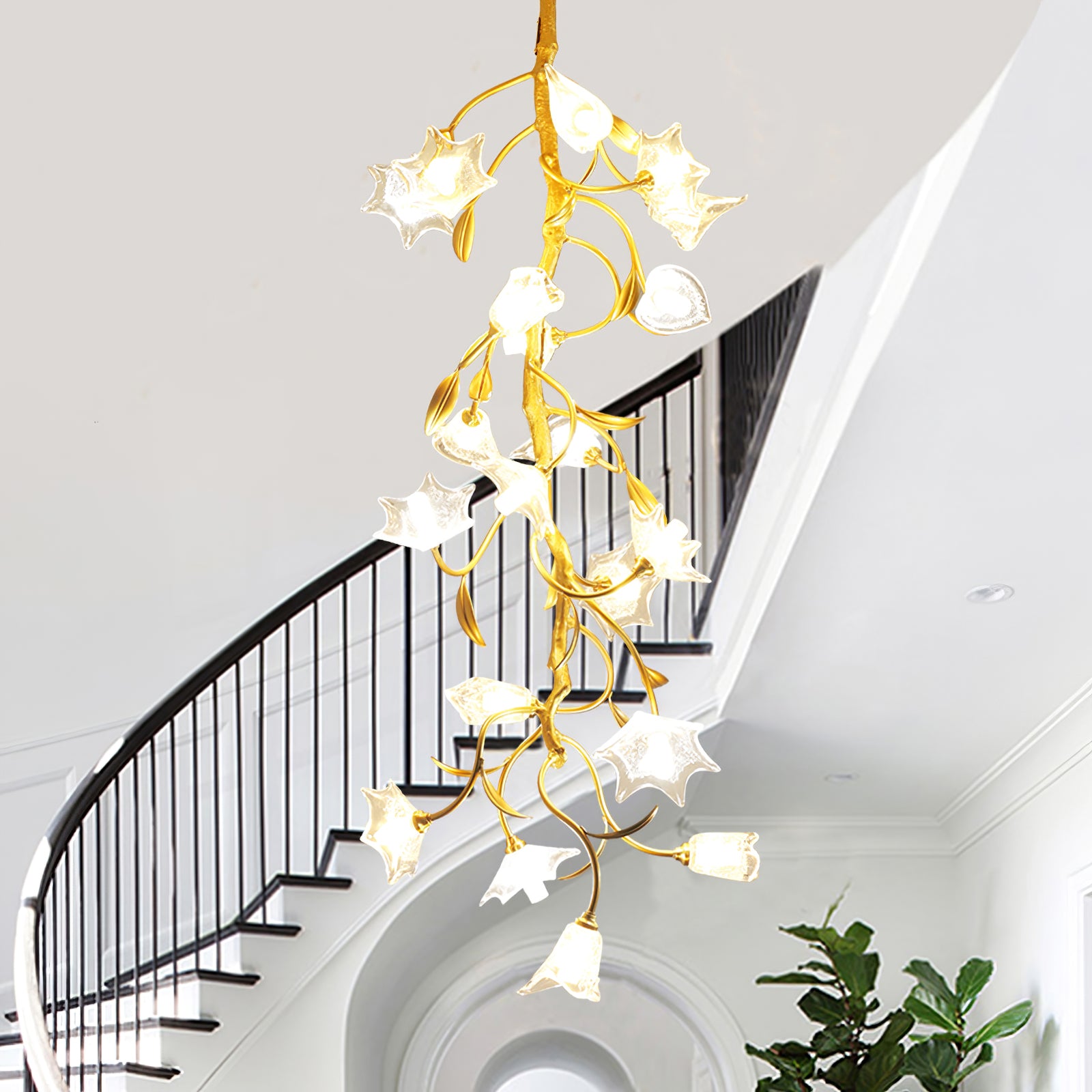 Flower Craftsman Chandelier - Lumpaz