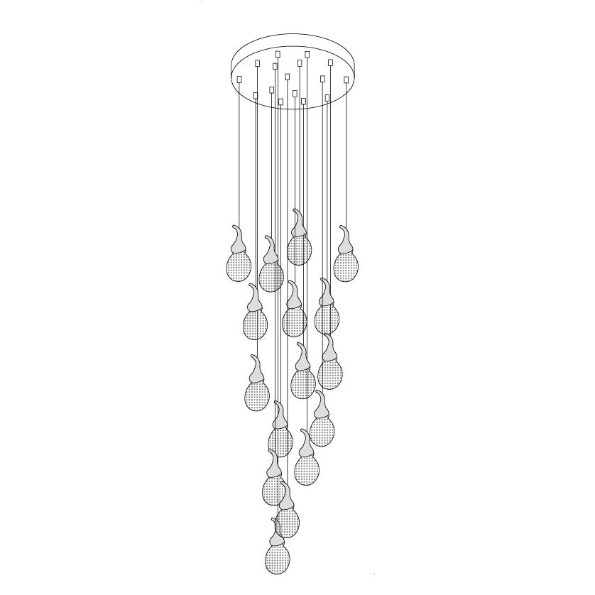 Leo Bubble Chandelier - Lumpaz