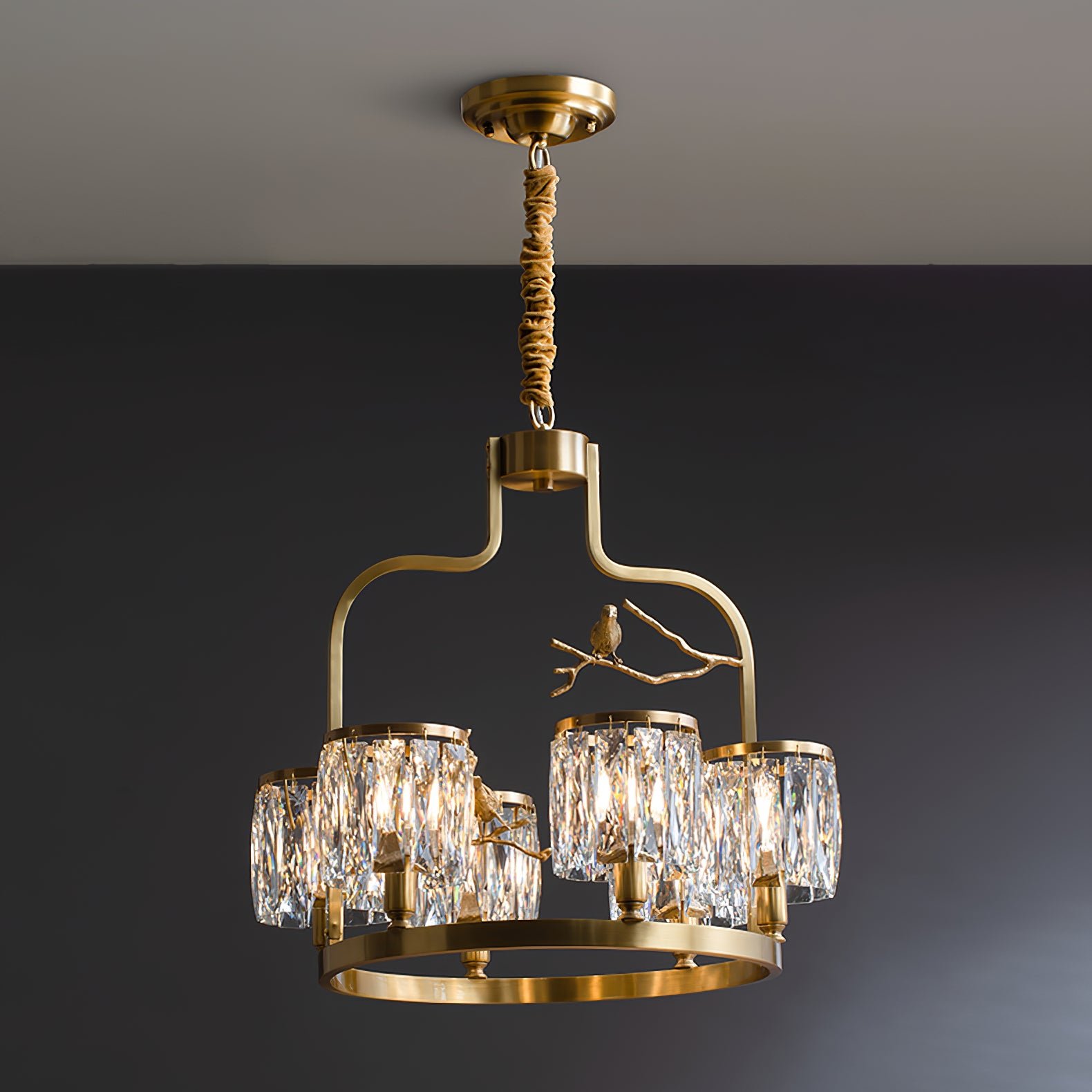 Crystal Bird Chandelier - Lumpaz