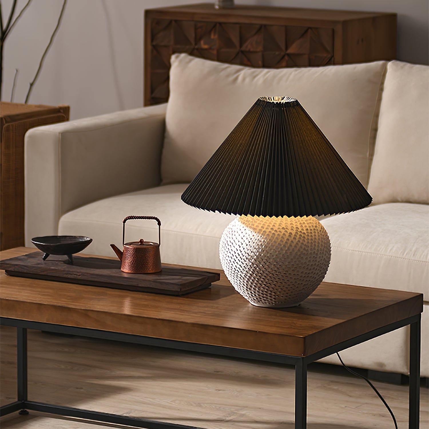 Textured Ceramic Table Light - Lumpaz