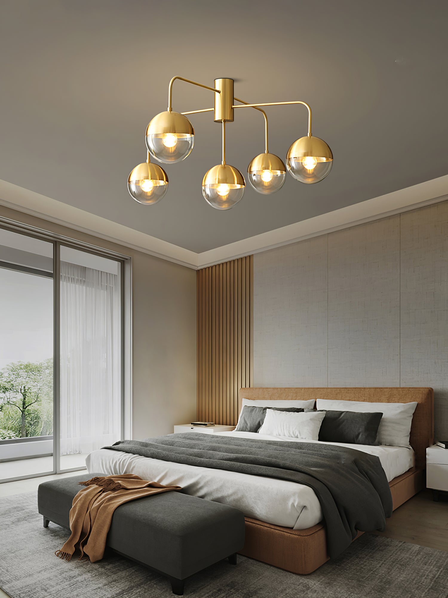 Brass Globulars Ceiling Lamp - Lumpaz