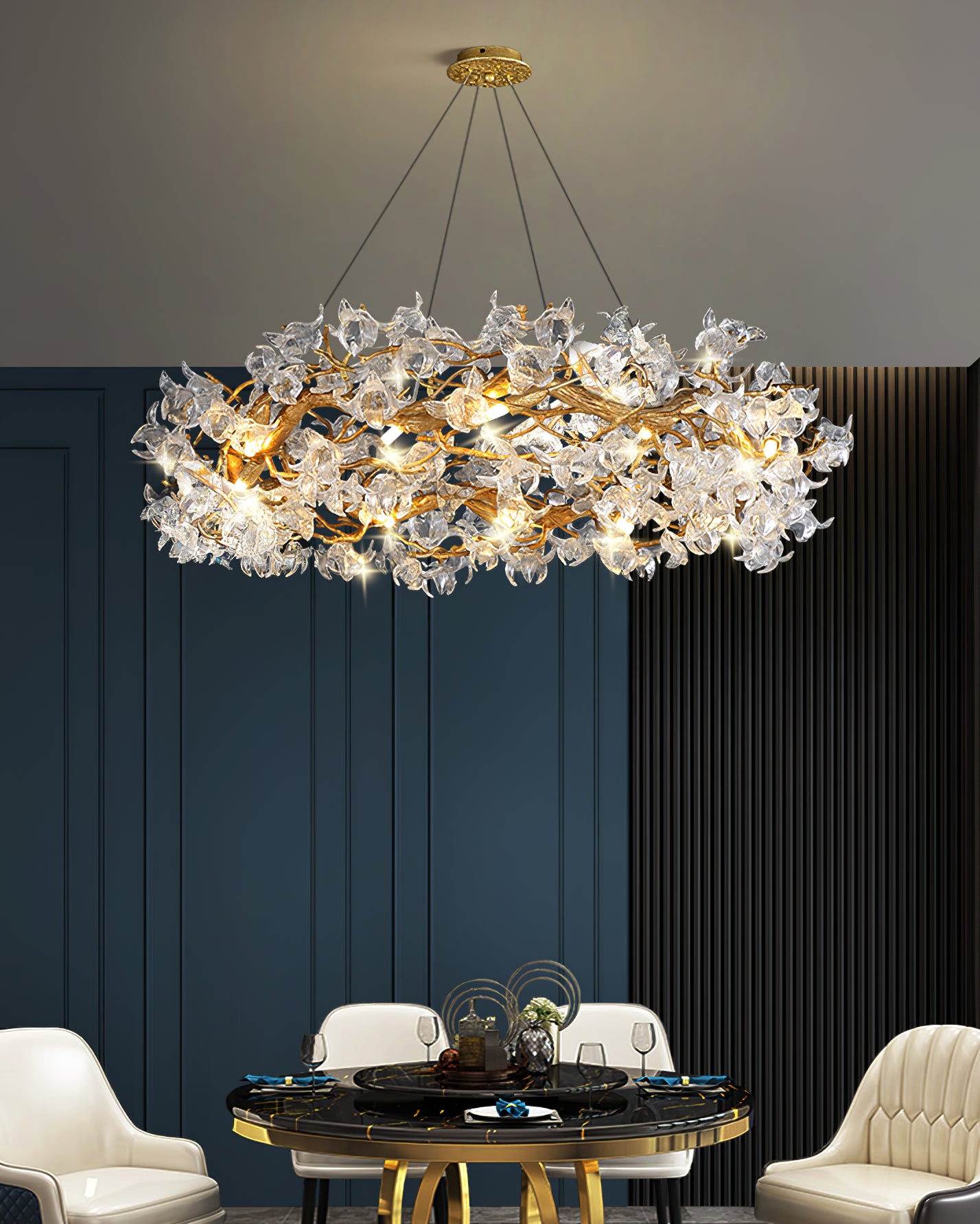 Hibiscus Flower Chandelier - Lumpaz