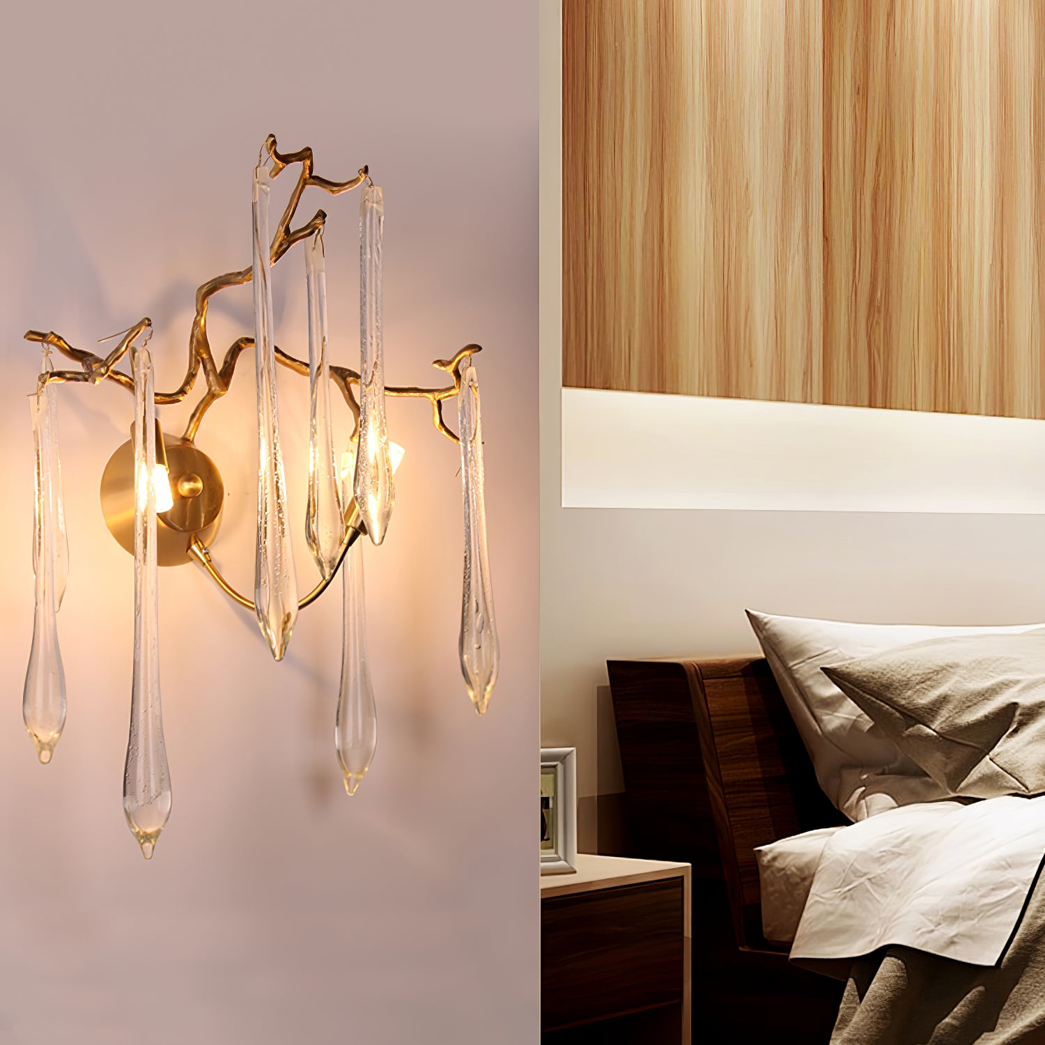 Aqua Salix Wall Lamp - Lumpaz