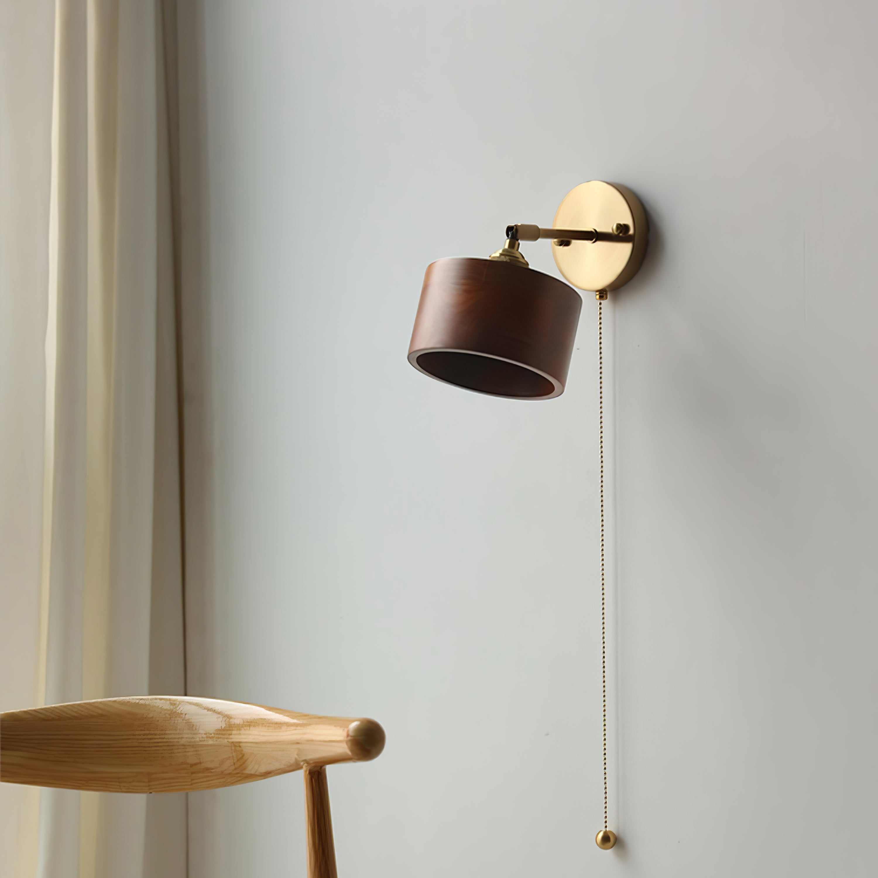 Rotatable Wooden Wall Lamp - Lumpaz