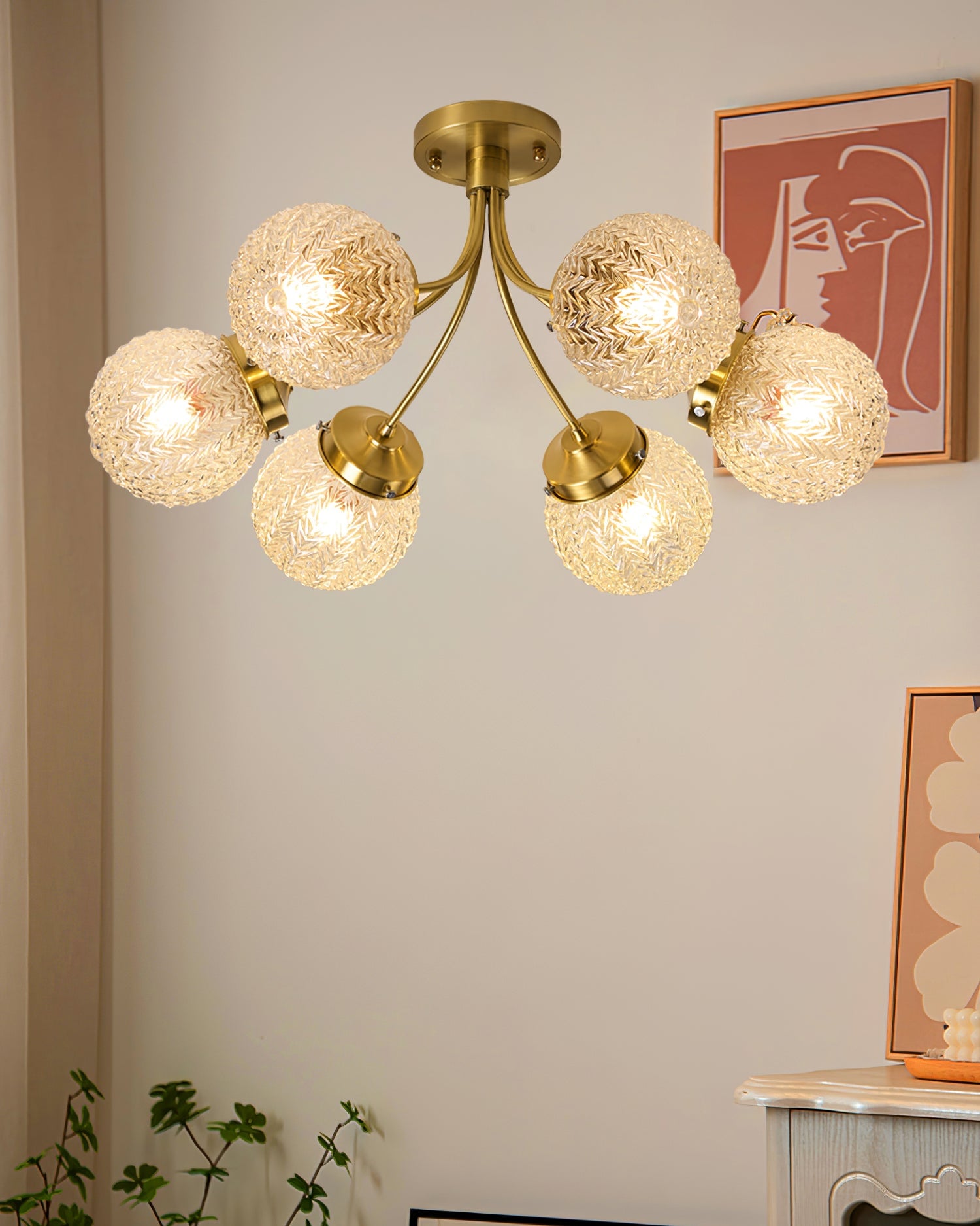 Retro Glass Ceiling Lamp - Lumpaz