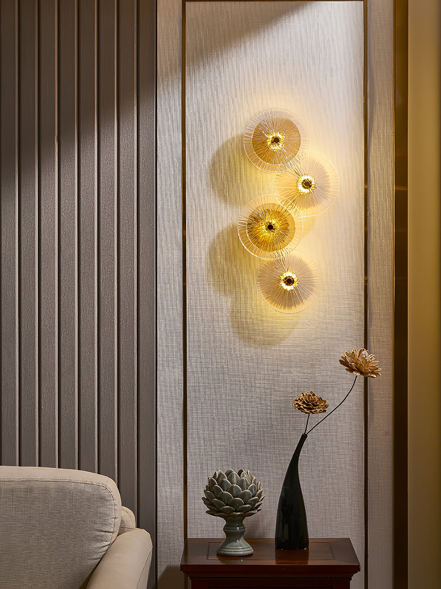Lotus Leaves Wall Lamp - Lumpaz