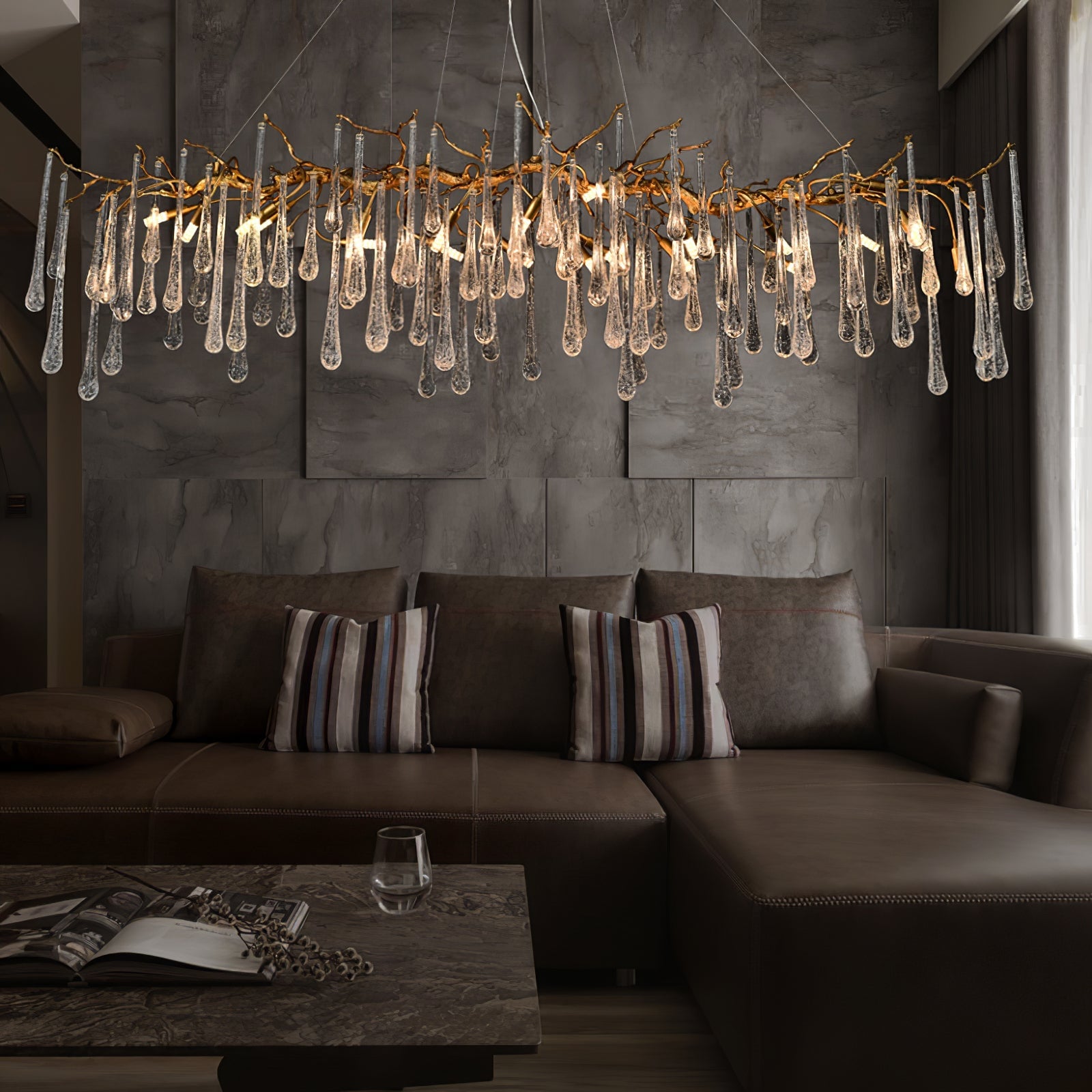 Aqua Makrama Chandeliers - Lumpaz