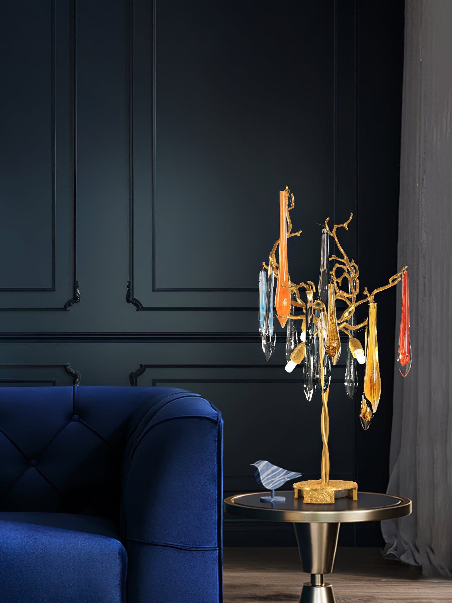 Aqua Willow Table Lamp - Lumpaz