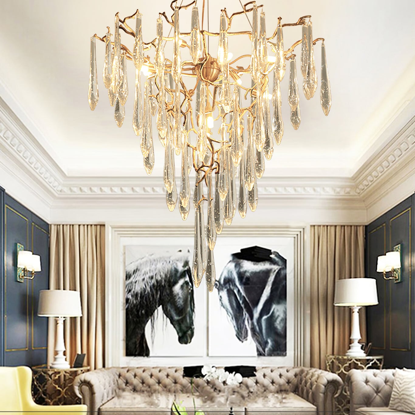 Icicle Crystal Chandelier - Lumpaz