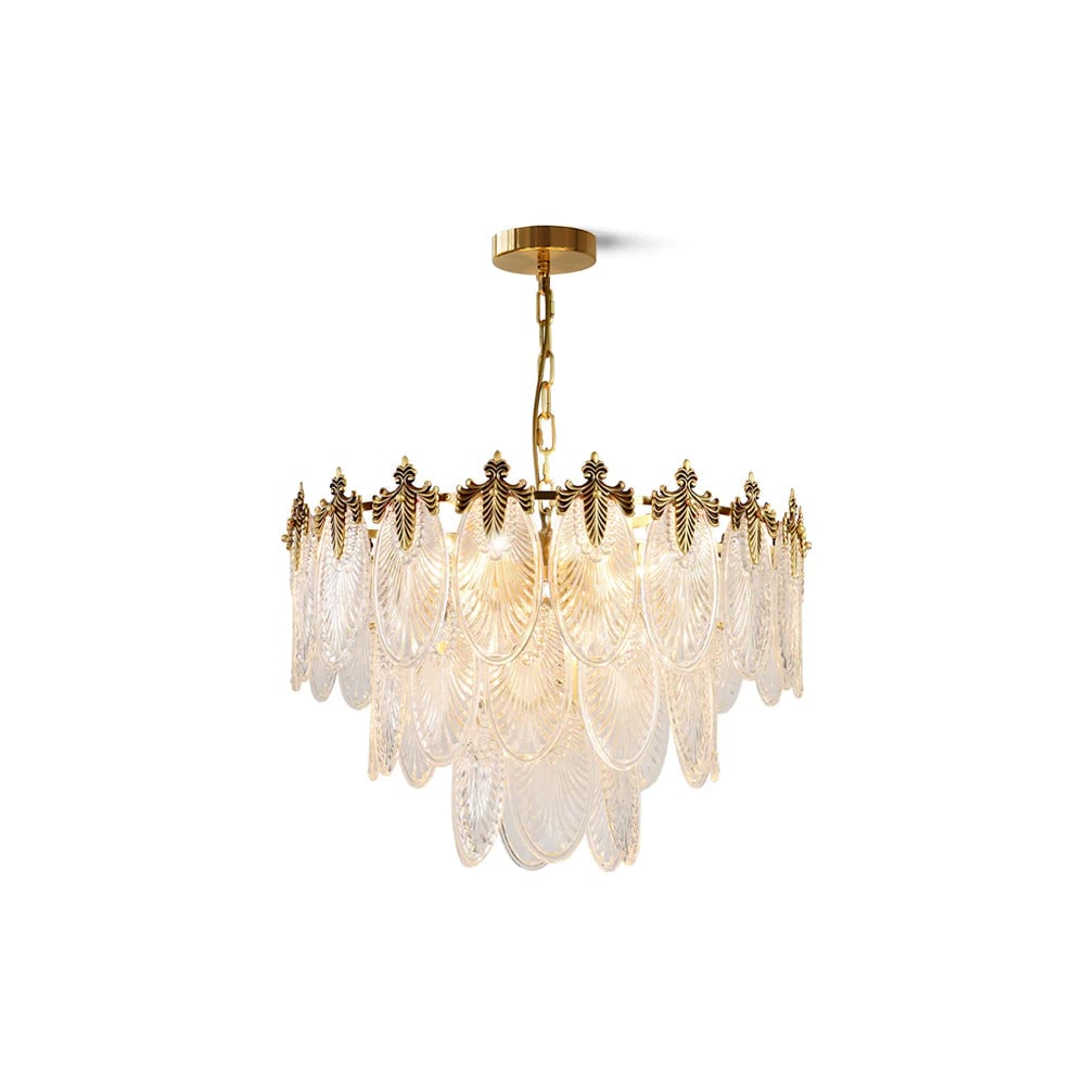 Brass Leaves Chandelier - Lumpaz
