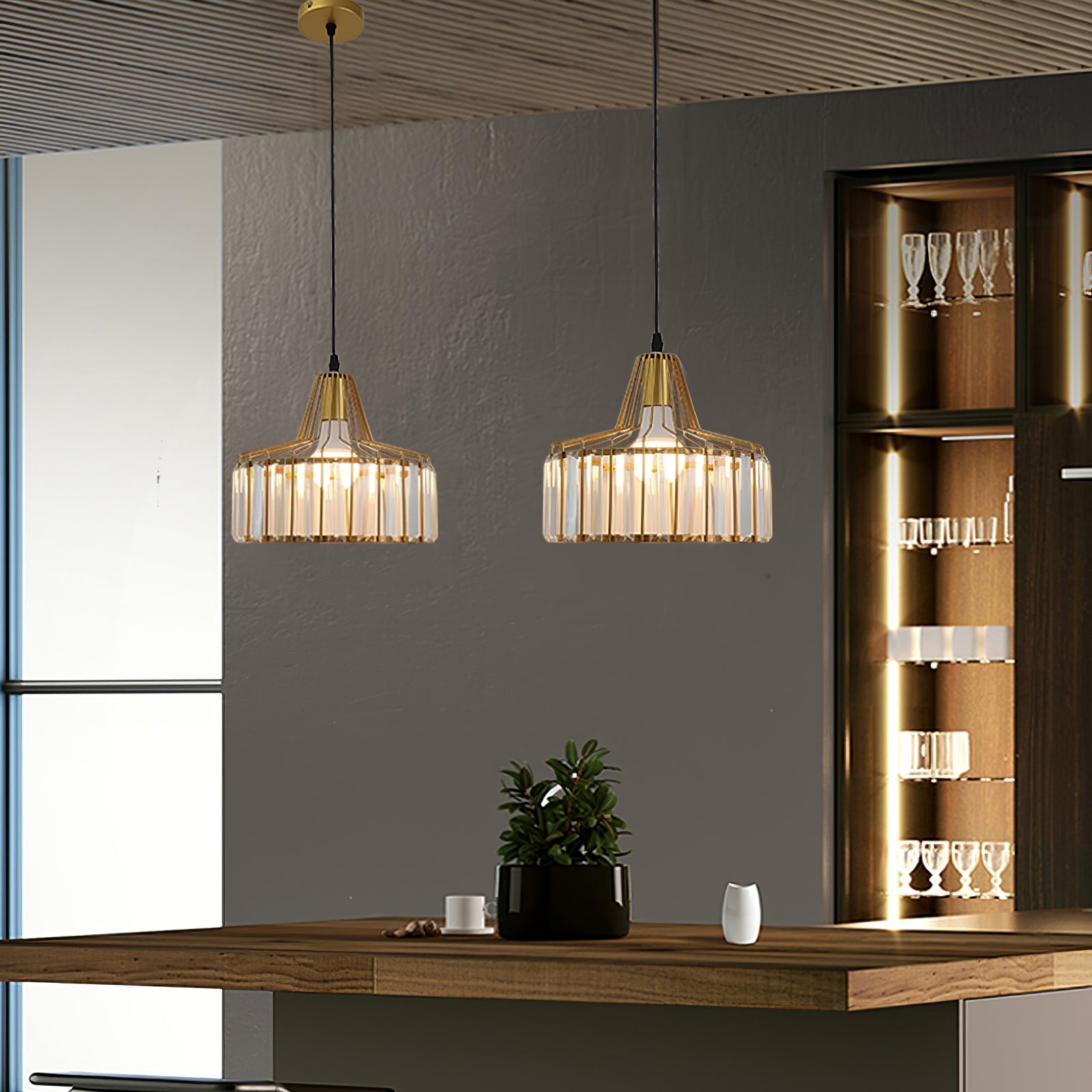 Bruckner Crystal Pendant Lamp - Lumpaz