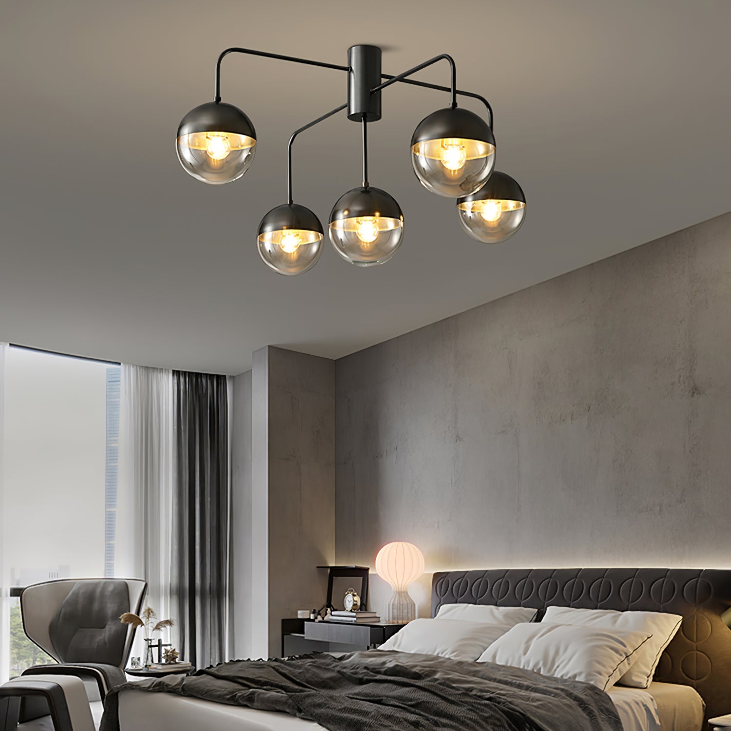 Brass Globulars Ceiling Lamp - Lumpaz