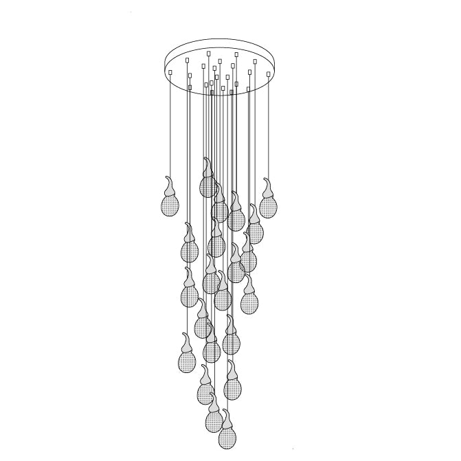 Leo Bubble Chandelier - Lumpaz
