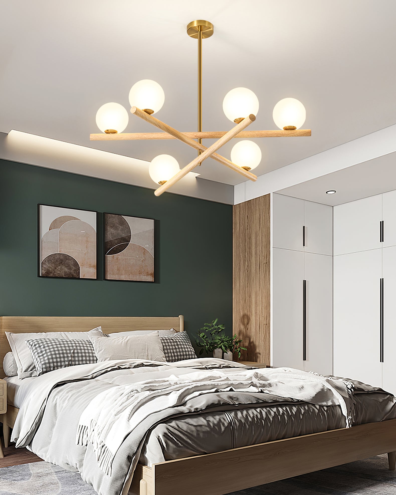 Line Ball Chandelier - Lumpaz
