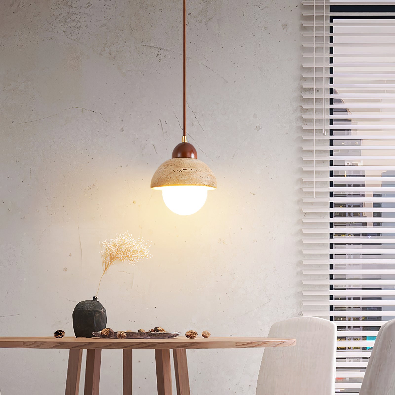 Travertine Pendant Lamp - Lumpaz