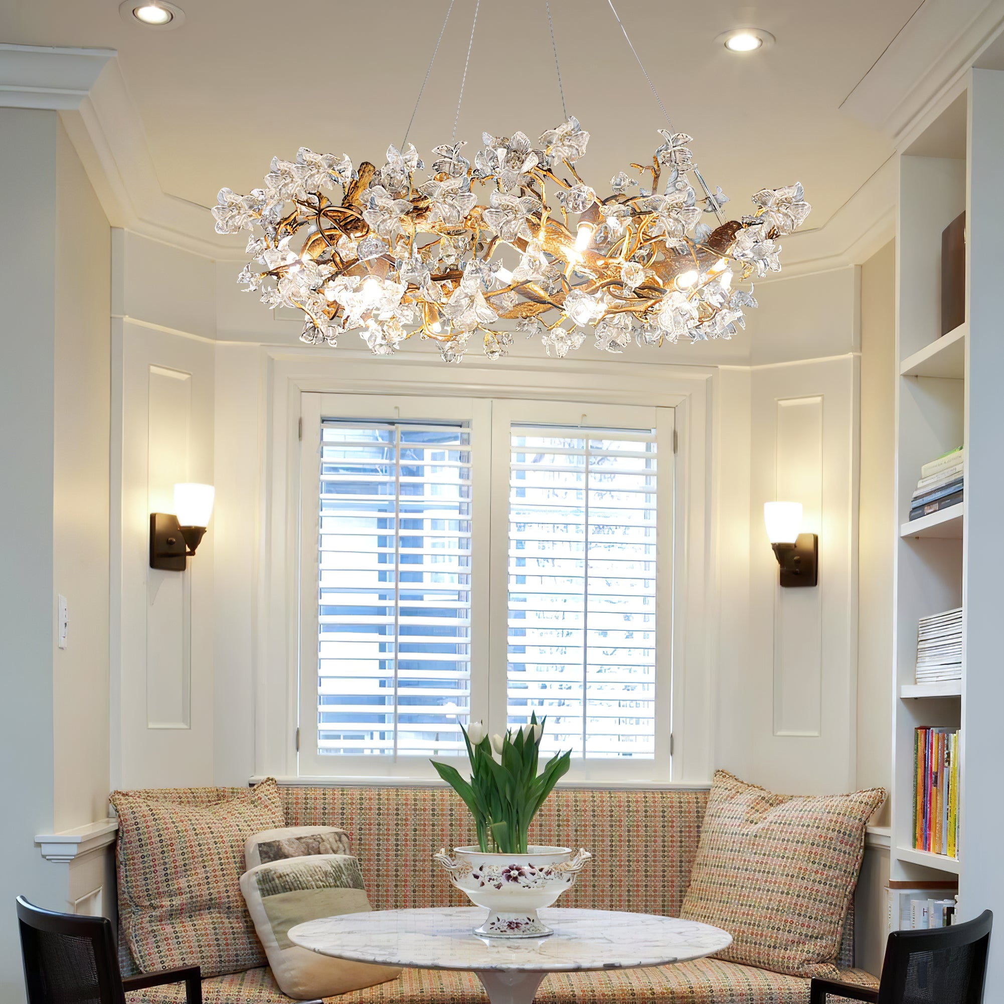 Hibiscus Flower Chandelier - Lumpaz
