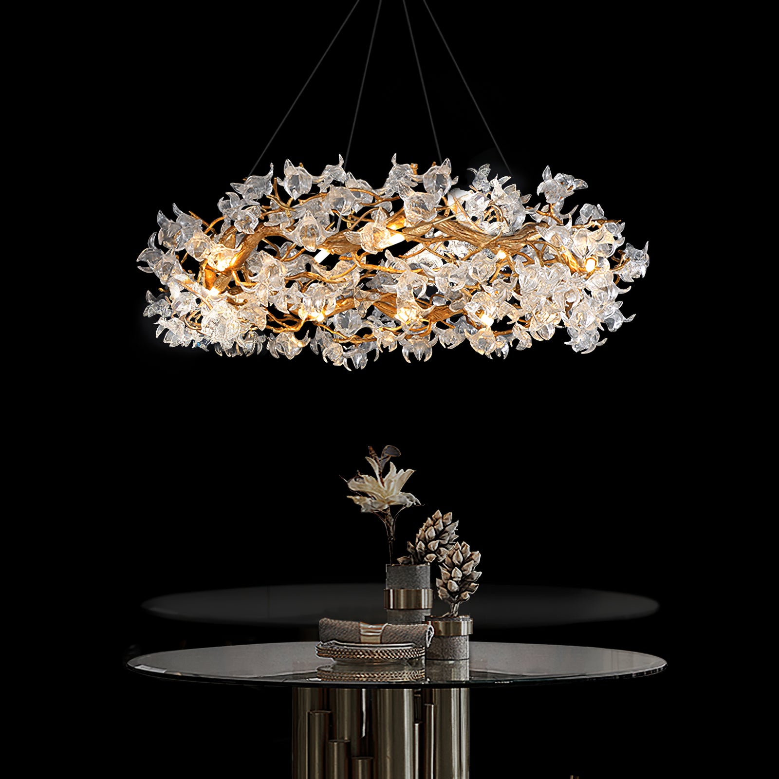 Hibiscus Flower Chandelier - Lumpaz